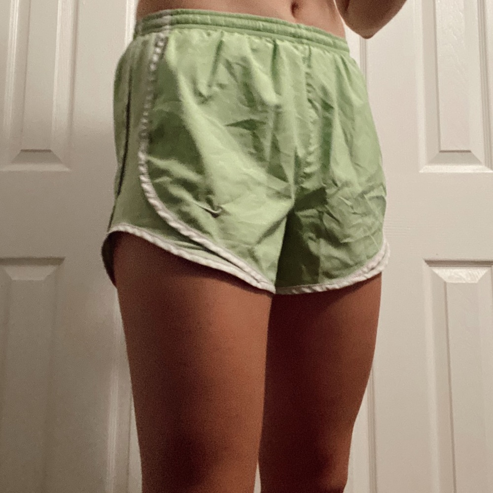 bright green nike tempo shorts